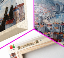 Load image into Gallery viewer, Amadora Portugal Travel Print Wall Art, Panoramic City Art, Travel Art, Wall Decor, Vacation Gift, Framed Canvas Print Or Metal Art
