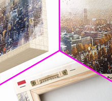 Load image into Gallery viewer, Arnhem Netherlands Wall Art, Panoramic Travel Poster, Panoramic Framed Canvas Print, City Wall Art, Wall Hanging Home Decor, Travel Art