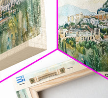Load image into Gallery viewer, Athens Greece Travel Art, City Art, Framed Canvas Print or Metal Wall Art, Europe Travel Poster, Panoramic Wall Art, Extra Wide Wall Art