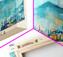 Load image into Gallery viewer, Banska Bystrica Slovakia Wall Art, Panoramic Travel Poster, Panoramic Framed Canvas Print, City Wall Art, Wall Hanging Home Decor, Travel Art