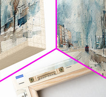 Load image into Gallery viewer, Barnaul Russia Wall Art, Panoramic Travel Poster, Panoramic Framed Canvas Print, City Wall Art, Wall Hanging Home Decor, Travel Art