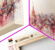 Load image into Gallery viewer, Bielefeld Germany Travel Print Wall Art, Panoramic City Art, Travel Art, Wall Decor, Vacation Gift, Framed Canvas Print Or Metal Art