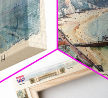Load image into Gallery viewer, Bournemouth United Kingdom Wall Art, Panoramic Travel Poster, Panoramic Framed Canvas Print, City Wall Art, Wall Hanging Home Decor, Travel Art