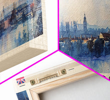 Carregar imagem no visualizador da galeria, Cambridge United Kingdom Travel Print Wall Art, Panoramic City Art, Travel Art, Wall Decor, Vacation Gift, Framed Canvas Print Or Metal Art