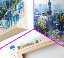 Cargar imagen en el visor de la galería, Cherkasy Ukraine Travel Art, City Art, Framed Canvas Print or Metal Wall Art, Europe Travel Poster, Panoramic Wall Art, Extra Wide Wall Art