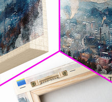 Cargar imagen en el visor de la galería, Chernivtsi Ukraine Wall Art, Panoramic Travel Poster, Panoramic Framed Canvas Print, City Wall Art, Wall Hanging Home Decor, Travel Art