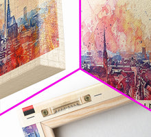 Load image into Gallery viewer, Dortmund Germany Wall Art, Panoramic Travel Poster, Panoramic Framed Canvas Print, City Wall Art, Wall Hanging Home Decor, Travel Art