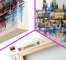 Load image into Gallery viewer, Dresde Germany Travel Art, City Art, Framed Canvas Print or Metal Wall Art, Europe Travel Poster, Panoramic Wall Art, Extra Wide Wall Art