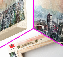 Load image into Gallery viewer, Durres Albania Travel Print Wall Art, Panoramic City Art, Travel Art, Wall Decor, Vacation Gift, Framed Canvas Print Or Metal Art