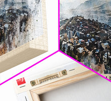 Load image into Gallery viewer, Erzurum Turkey Travel Print Wall Art, Panoramic City Art, Travel Art, Wall Decor, Vacation Gift, Framed Canvas Print Or Metal Art