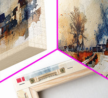 Load image into Gallery viewer, Esbjerg Denmark Travel Art, City Art, Framed Canvas Print or Metal Wall Art, Europe Travel Poster, Panoramic Wall Art, Extra Wide Wall Art