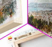 Carregar imagem no visualizador da galeria, Getafe Spain Panoramic Travel Poster, Framed Canvas Print or Metal Wall Art, Travel Art, Home Decor, Panoramic Painting, Midcentury Art