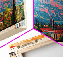 Carregar imagem no visualizador da galeria, Albacete Spain Travel Print Wall Art, Panoramic City Art, Travel Art, Wall Decor, Vacation Gift, Framed Canvas Print Or Metal Art