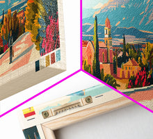 Load image into Gallery viewer, Almeria Spain Wall Art, Panoramic Travel Poster, Panoramic Framed Canvas Print, City Wall Art, Wall Hanging Home Decor, Travel Art