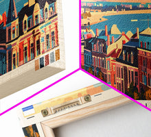 Load image into Gallery viewer, Astrakhan Russia Travel Print Wall Art, Panoramic City Art, Travel Art, Wall Decor, Vacation Gift, Framed Canvas Print Or Metal Art