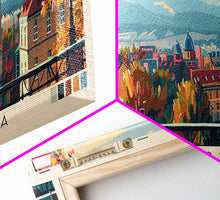 Load image into Gallery viewer, Bielsko Biala Poland Travel Art, City Art, Framed Canvas Print or Metal Wall Art, Europe Travel Poster, Panoramic Wall Art, Extra Wide Wall Art