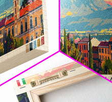 Load image into Gallery viewer, Brescia Italy Travel Print Wall Art, Panoramic City Art, Travel Art, Wall Decor, Vacation Gift, Framed Canvas Print Or Metal Art