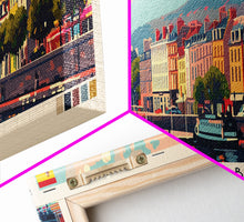 Load image into Gallery viewer, Cordoba Spain Travel Art, City Art, Framed Canvas Print or Metal Wall Art, Europe Travel Poster, Panoramic Wall Art, Extra Wide Wall Art