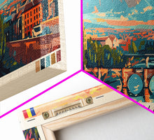 Load image into Gallery viewer, Craiova Romania Travel Print Wall Art, Panoramic City Art, Travel Art, Wall Decor, Vacation Gift, Framed Canvas Print Or Metal Art