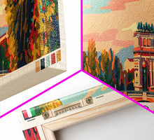 Carregar imagem no visualizador da galeria, Ferrara Italy Travel Art, City Art, Framed Canvas Print or Metal Wall Art, Europe Travel Poster, Panoramic Wall Art, Extra Wide Wall Art