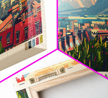 Carregar imagem no visualizador da galeria, Geneva Switzerland Wall Art, Panoramic Travel Poster, Panoramic Framed Canvas Print, City Wall Art, Wall Hanging Home Decor, Travel Art