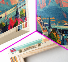 Carregar imagem no visualizador da galeria, Ålesund Norway Wall Art, Panoramic Travel Poster, Panoramic Framed Canvas Print, City Wall Art, Wall Hanging Home Decor, Travel Art