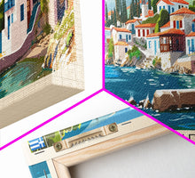 Carregar imagem no visualizador da galeria, Acharnes Greece Travel Print Wall Art, Panoramic City Art, Travel Art, Wall Decor, Vacation Gift, Framed Canvas Print Or Metal Art