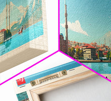 Carregar imagem no visualizador da galeria, Adana Turkey Travel Art, City Art, Framed Canvas Print or Metal Wall Art, Europe Travel Poster, Panoramic Wall Art, Extra Wide Wall Art