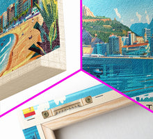 Carregar imagem no visualizador da galeria, Alicante Spain Travel Print Wall Art, Panoramic City Art, Travel Art, Wall Decor, Vacation Gift, Framed Canvas Print Or Metal Art