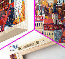Load image into Gallery viewer, Brno CzechRepublic art Travel Print Wall Art, Panoramic City Art, Travel Art, Wall Decor, Vacation Gift, Framed Canvas Print Or Metal Art