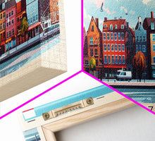 Carregar imagem no visualizador da galeria, Bydgoszcz Poland Travel Art, City Art, Framed Canvas Print or Metal Wall Art, Europe Travel Poster, Panoramic Wall Art, Extra Wide Wall Art