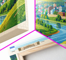 Cargar imagen en el visor de la galería, Chita Russia Travel Print Wall Art, Panoramic City Art, Travel Art, Wall Decor, Vacation Gift, Framed Canvas Print Or Metal Art