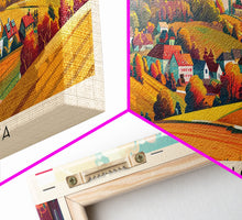 Load image into Gallery viewer, Czestochowa Poland Travel Art, City Art, Framed Canvas Print or Metal Wall Art, Europe Travel Poster, Panoramic Wall Art, Extra Wide Wall Art