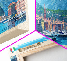 Carregar imagem no visualizador da galeria, Genoa Italy Travel Art, City Art, Framed Canvas Print or Metal Wall Art, Europe Travel Poster, Panoramic Wall Art, Extra Wide Wall Art