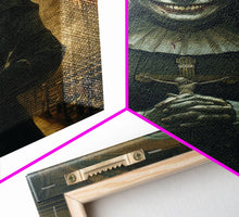 Load image into Gallery viewer, Creepy Nun Canvas Print - Halloween Art, Scary Art, Spooky Home Decor, Creepy Portrait, Gothic Wall Art, Halloween Decor Framed Canvas Print