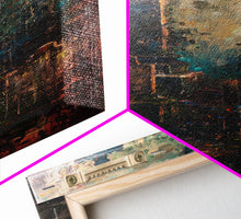 Load image into Gallery viewer, Gloomy Cemetery Halloween Art, Spooky Graveyard, Haunted Cemetery, Creepy Gravestones, Dark Artwork, Framed Canvas Print