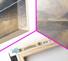 Carregar imagem no visualizador da galeria, Baker Lake Panoramic Framed Canvas Print, Lake House Decor, Minimalist Art, Travel Poster, Scenic View, Nature Wall Art