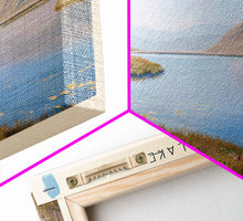 Load image into Gallery viewer, Bear Lake USA North Slope Alaska Panoramic Framed Canvas Print, Lake House Decor, Scenic Painting, Travel Poster, Nature Scene