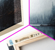 Load image into Gallery viewer, East Lake Oregon Framed Canvas Print, Panoramic Lake House Decor, Wall Art, Travel Poster, Rustic Lake Painting, Home Decor