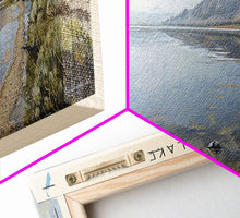 Carregar imagem no visualizador da galeria, Fish Lake Utah Framed Canvas Print, Panoramic Lake House Decor, Wall Art, Travel Poster, Tranquil Lake Painting, Nature Art