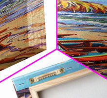 Cargar imagen en el visor de la galería, Coastal Printed Canvas Art, Beach Wall Art Framed, Contemporary Narrow Wall Art Print, New House Gift for Her, Surf Wall Art for Beach House