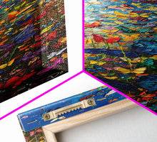 Carregar imagem no visualizador da galeria, Burst of Colorful Butterflies in a Floral Meadow, Skinny and Tall Art, Energetic Framed Canvas Print, Vibrant Wall Art