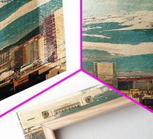 Load image into Gallery viewer, Enchanting Autumn Forest Pathway with Falling Leaves, Textured Landscape Painting, Exquisite Framed Canvas Print for Nature Wall Art