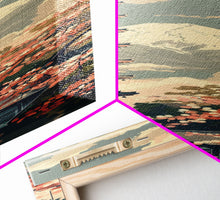 Cargar imagen en el visor de la galería, Japanese Pagoda With Mt Fuji And Cherry Blossoms – Framed Canvas Print Featuring Skinny Art Tall Art, Highlighting Ukiyo-E Art And Japanese Style Art