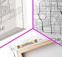 Load image into Gallery viewer, Anchorage Street Map, Alaska Map, City Map Wall Décor, Adventure Wall Art, Minimalist, Modern Art, Wall Art, Canvas Print, Canvas Wall Art