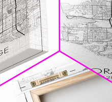 Load image into Gallery viewer, Anchorage Street Map, Alaska Map, Travel Wall Art, City Map Wall Art, Bedroom Art, Modern Art, Wall Art, Canvas Print, Canvas Wall Art