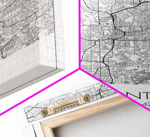 Load image into Gallery viewer, Atlanta Street Map, Georgia Map, City Map Art, Travel Print, Couple Gift, Minimalist Art Print, Wall Art, Canvas Print, Canvas Wall Art