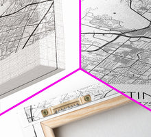 Carregar imagem no visualizador da galeria, Austin Street Map, Texas Map, City Map Art, Office Wall Art, Travel Décor, Minimalist Art, Wall Art, Canvas Print, Canvas Wall Art