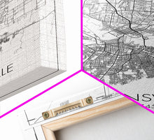 Carregar imagem no visualizador da galeria, Brownsville Street Map, Texas Map, City Map Art, Modern Art, Wall Art, Canvas Print, Canvas Wall Art, Dorm Décor, Graduation Gift,