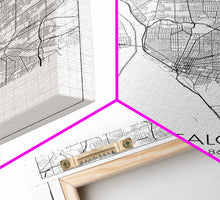 Carregar imagem no visualizador da galeria, Buffalo Street Map, New York Map, City Map Art, Modern Art, Wall Art, Canvas Print, Canvas Wall Art, Wedding Gift, Home Office Wall Art